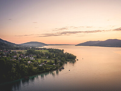 A breathtaking sunset in Attersee-Attergau
