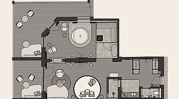 Grundriss Secret Love Suite