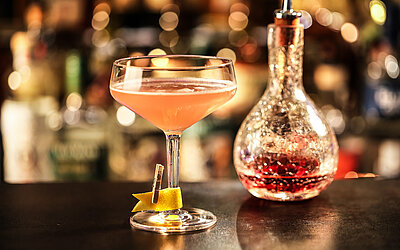 Cocktails at the New York Bar at the Adults Only Hotel Winzer