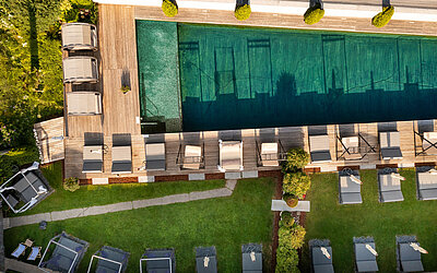 Natural pool in the grounds of the Wellnesshotel Winzer