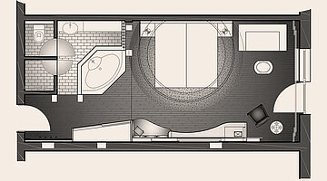 Floor plan of the residence