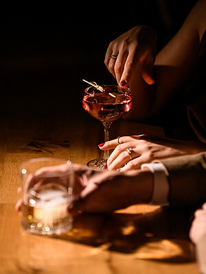 Cocktails at the New York Bar at the Adults Only Hotel Winzer