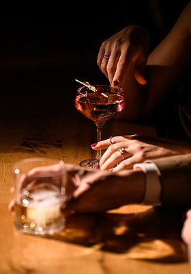 Cocktails at the New York Bar at the Adults Only Hotel Winzer
