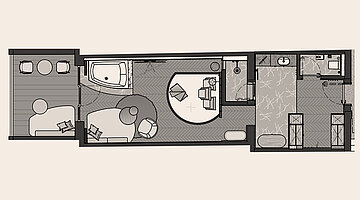 Grundriss Juniorsuite Kuscheltraum