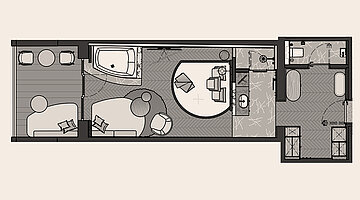 Grundriss Juniorsuite Kuscheltraum