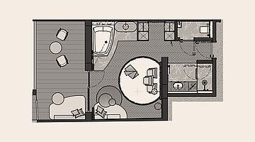 Grundriss Juniorsuite Kuscheltraum
