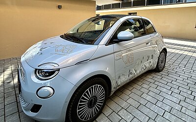 Electric car at the Hotel Winzer
