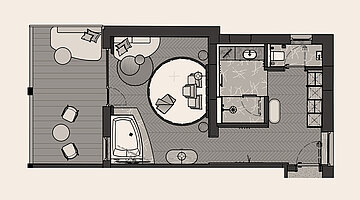 Grundriss Juniorsuite Kuscheltraum