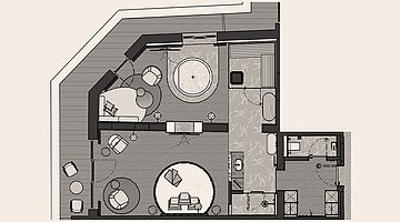 Grundriss Secret Love Suite