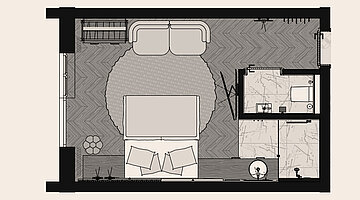Floor plan: Double room, Spa