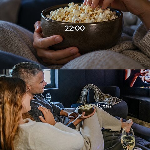 Von früh bis spät ein Genussmoment nach dem anderen.Frühstück im Zimmer. Etwas Süßes zum Teilen. Kleine Köstlichkeiten zwischendurch. Ein feines Dinner am Abend.